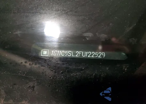 2015 Chevrolet Malibu 1Lt z USA, uszkodzony, nr VIN 1G11C5SL2FU122529